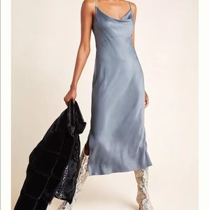 Anthropologie Elyse Bias Slip Dress